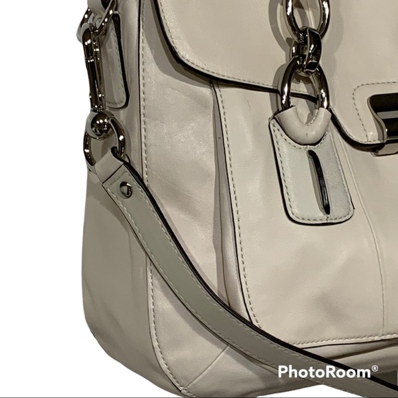 Coach Kristen Satchel Bag Off White Bone - Picture 11 of 15